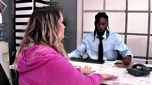 Chubby Rose LaReine Sucks Cock