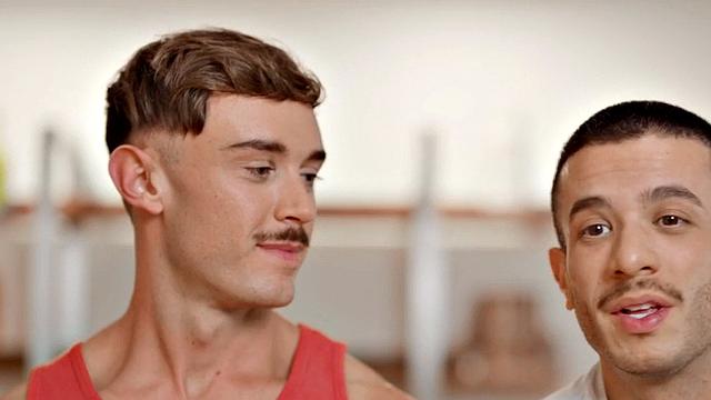 Barebacking jock fucks cocksucking partner in tight asshole