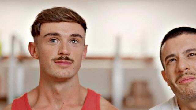 Barebacking jock fucks cocksucking partner in tight asshole