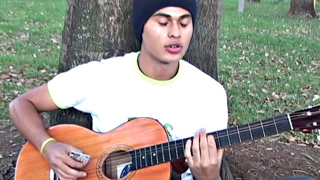 Solo amateur Spanish twink fingers asshole and jerks at home