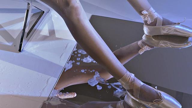 Ballerina Mia Receives Cock Really Cums