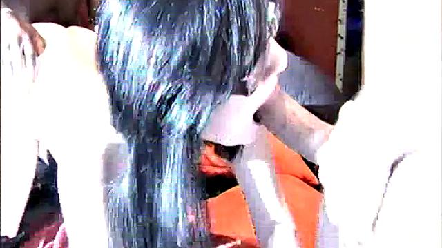 UK blonde MILF Hannah and Jessica Lo got together for a gangbang