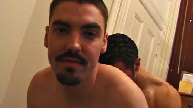 These two dark haired hotties are guaranteed to leave many of you breathless. Both are tall and lean and have cocks to die for. Sean DeRocc goes right for Adrian's mushroom tip and works it with his moist mouth.