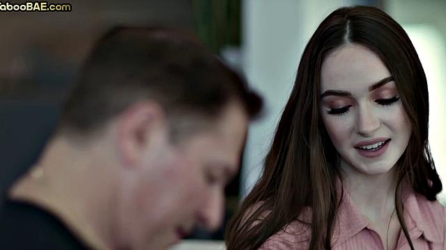 Pussyfingered taboo babe banged in doggystyle