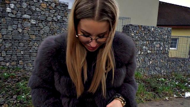 Public nympho 21yo drilled hardcore in missionary