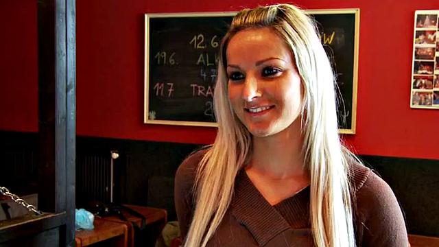 Euro dominas toying submissive butt in threeway