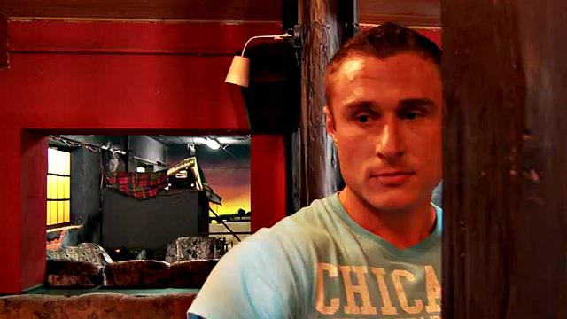 Euro dominas toying submissive butt in threeway