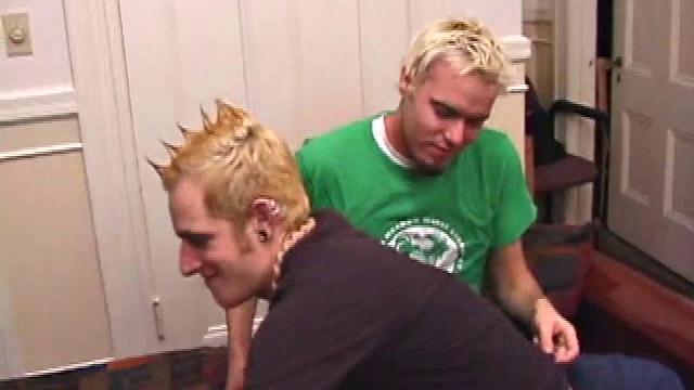 Torque and Seth hook up, and they are soon locked in some deep and passionate kisses. They strip, and Torque works his mouth down Seth's body to his fat cock to give it a good servicing.