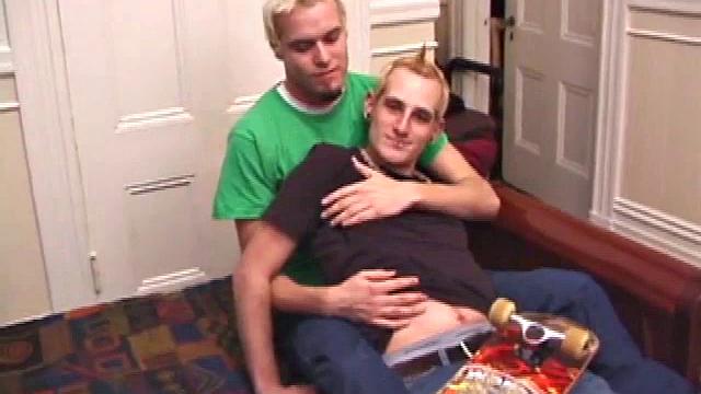 Torque and Seth hook up, and they are soon locked in some deep and passionate kisses. They strip, and Torque works his mouth down Seth's body to his fat cock to give it a good servicing.