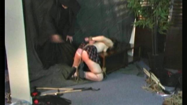 Red ass slave Maya in bondage videos