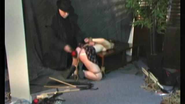 Red ass slave Maya in bondage videos