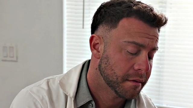 Cutie babe deepthroating doctor's dick