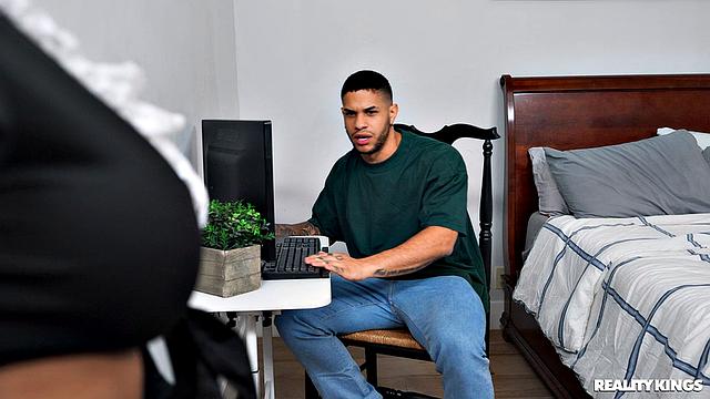 Trying on Cosplay for My Roommate