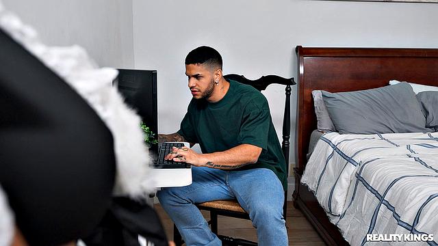 Trying on Cosplay for My Roommate