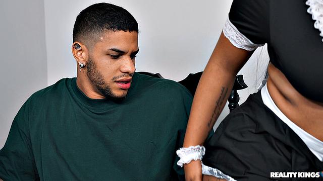 Trying on Cosplay for My Roommate