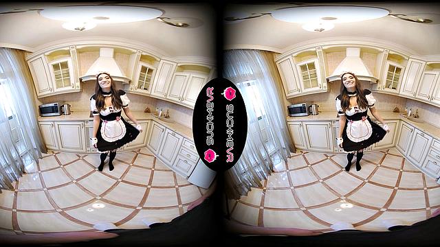 POV Sex With Elise Moon As Maid In the Kitchen