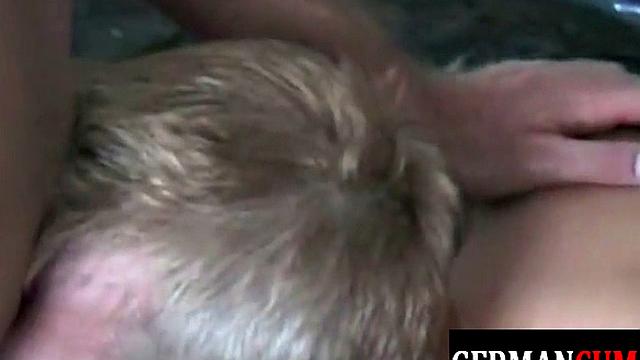 Skinny euro fingered and spitroasted by jocks