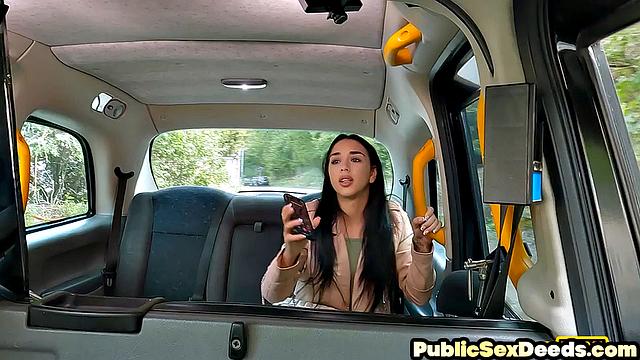 Public-fucked petite passenger ravaged