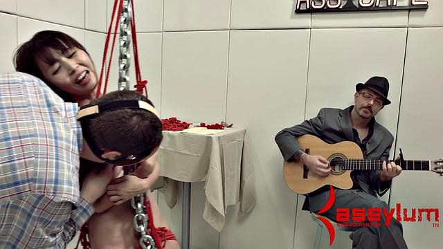 Asian anal sub gets her ass rammed