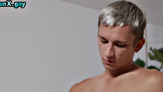 Barebacked stud pounded by huge cock in tight asshole