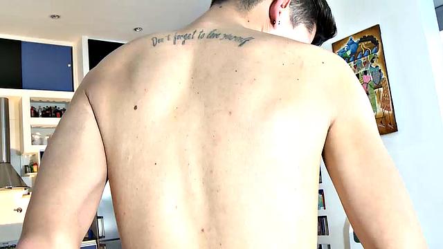 Our featured solo boy of the week is a slim young man with a sweet and playful smile. Cedric slowly strips out of his clothes, as he works on growing a boner.