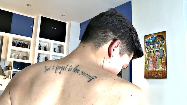 Our featured solo boy of the week is a slim young man with a sweet and playful smile. Cedric slowly strips out of his clothes, as he works on growing a boner.