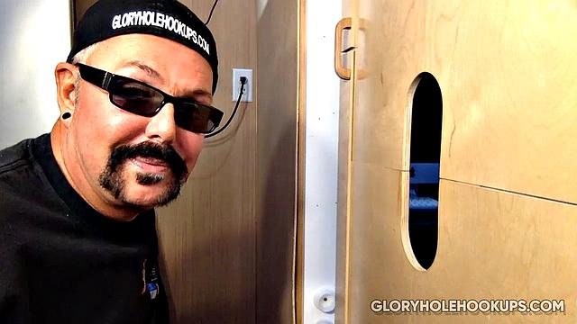 Latino Gets at The Gloryhole