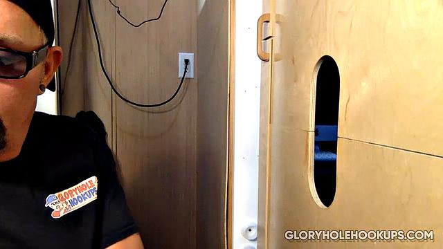 Latino Gets at The Gloryhole
