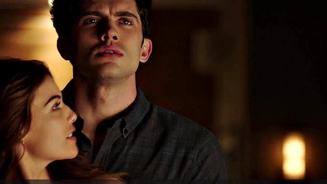 Brunette Danielle Campbell in steamy lingerie and jeans