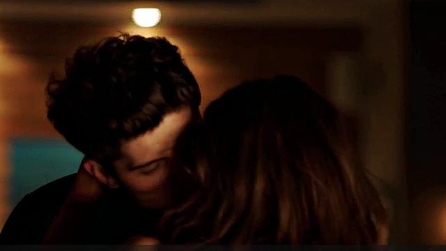 Brunette Danielle Campbell in steamy lingerie and jeans