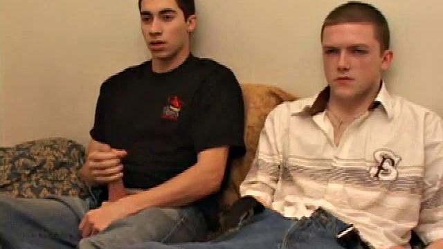 Levi brings Axel to do a shoot. It's his first time on camera and he's more than a little intimidated by Levi's cock.