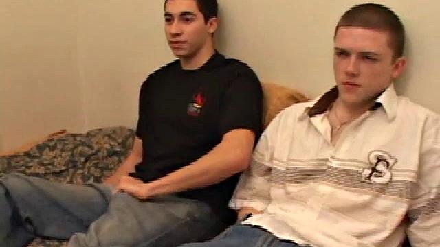 Levi brings Axel to do a shoot. It's his first time on camera and he's more than a little intimidated by Levi's cock.