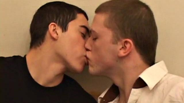 Levi brings Axel to do a shoot. It's his first time on camera and he's more than a little intimidated by Levi's cock.