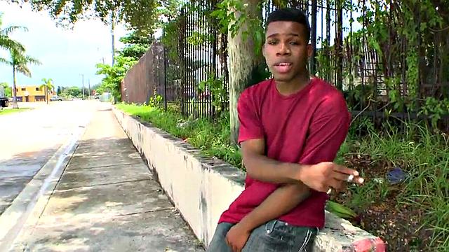 Watch this interracial stud deepthroat and pound Black bottom outdoor