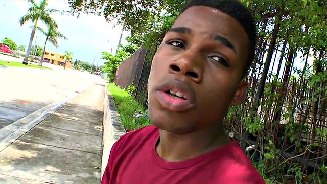 Watch this interracial stud deepthroat and pound Black bottom outdoor