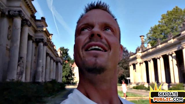 POV MILF cockriding outdoors