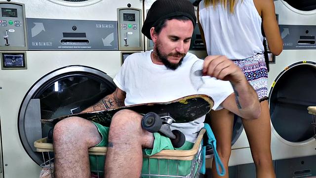 Latina lesbians with small tits & tattoos indulge in steamy pussy licking and choker fetish