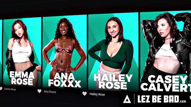 LEZ BE BAD - Wild Bella Rolland & Gizelle Blanco DP Victoria Voxxx In Yoga Threesome