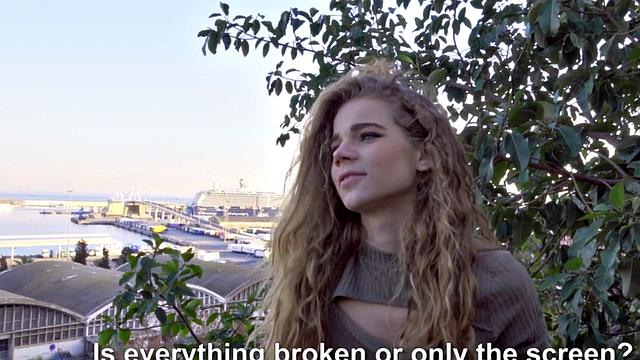 Pulled euro teen fucked outdoors before sucking dick