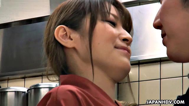 The magic restaurant with Kyoka Makimura and Sakura Aoi men