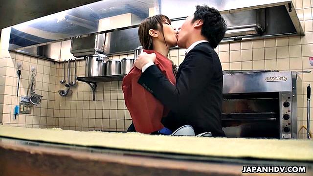 The magic restaurant with Kyoka Makimura and Sakura Aoi men