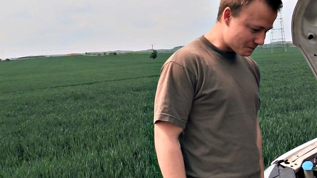 Euro stud outdoor public POV assfucked for money