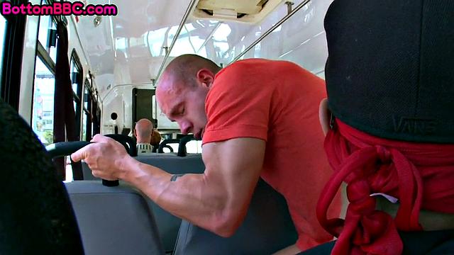 Ebony hood girl gets anal fucked on the bus
