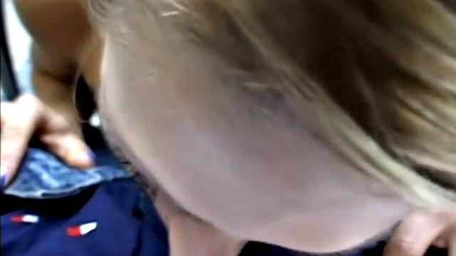 Hot Blonde POV Blowjob and Fucking Outside