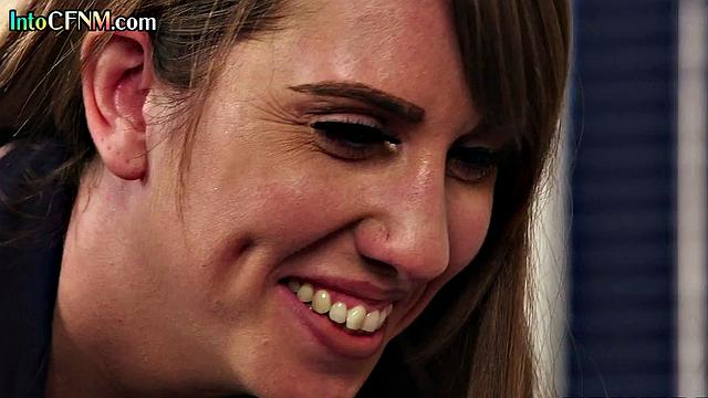 Naughty MILF gives handjob to BBC