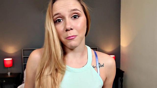 POV amateur spoils cock in dirty talking oral