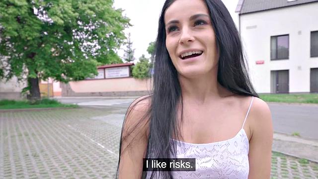 Real European amateur gets doggystyled for money