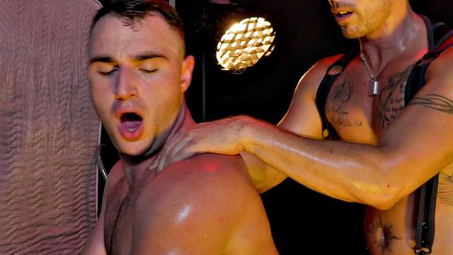 Spanked bottom gets pounded until shooting jizz