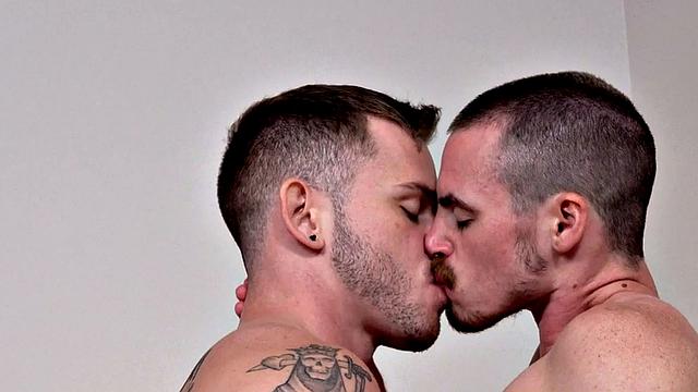 Inked FTM stud with pussy sucks and gets fucked