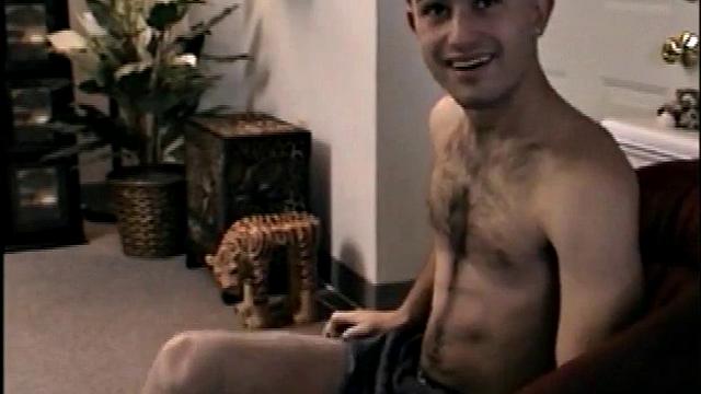 Paulie drops his straight act and eagerly takes a thick cock in his mouth